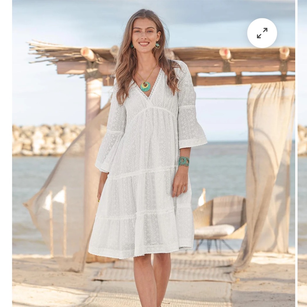 Sundance White Midi Dress